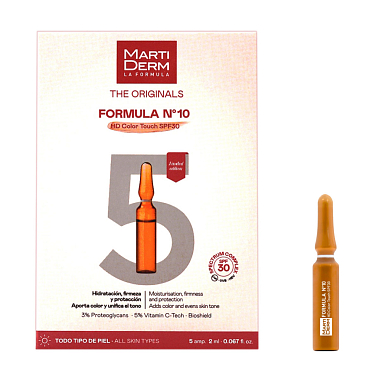 Купить MartiDerm The Originals Formula Nº10 HD Color Touch SPF 30 2 мл 5 шт ампулы