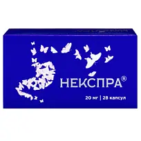 Купить: Некспра 20 мг 28 шт капсулы кишечнорастворимые