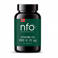 Купить: NFO Витамин D 1000 МЕ 60 шт таблетки