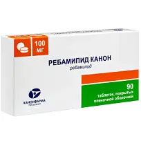 Купить: Ребамипид Канон 100 мг 90 шт таблетки покрытые пленочной оболочкой