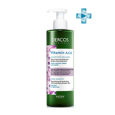 Купить Vichy Dercos Нутриентс Шампунь для блеска волос, 250мл