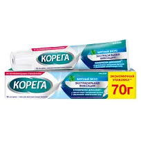 Купить: Корега Экстра Сильный 70 г крем для фиксации зубных протезов мятный вкус
