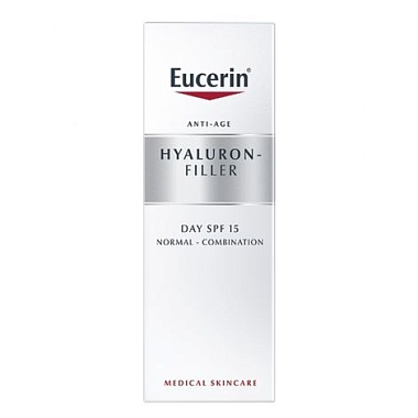 Купить Eucerin Hyaluron-Filler крем дневной 50мл для нормальной и комбинированной кожи Spf15