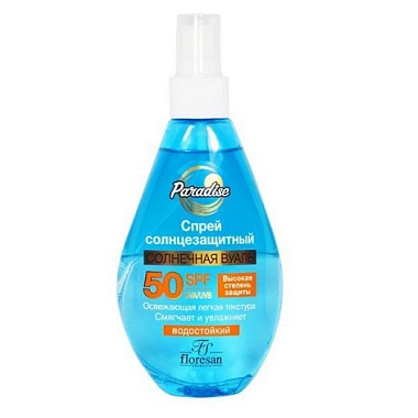 Купить Floresan Paradise 160 мл спрей солнцезащитный водостойкий SPF50
