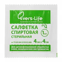 Купить: Эвтекс 40 мм x 40 мм 1 шт спиртовые салфетки