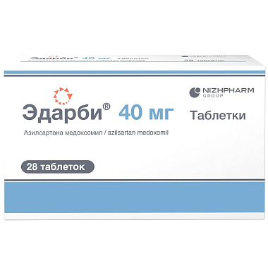 Купить Эдарби 40 мг 28 шт таблетки