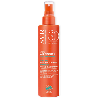 Купить SVR Безопасное Солнце 200 мл спрей для тела 200 мл увлажняющий SPF 30