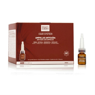 Купить MartiDerm Hair System 3 мл 28 шт ампулы против выпадения волос