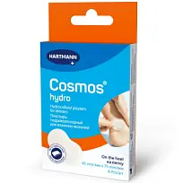 Купить: Cosmos Hydro 17 мм х 40 мм 6 шт пластырь гидроколлоидный для влажных мозолей маленький