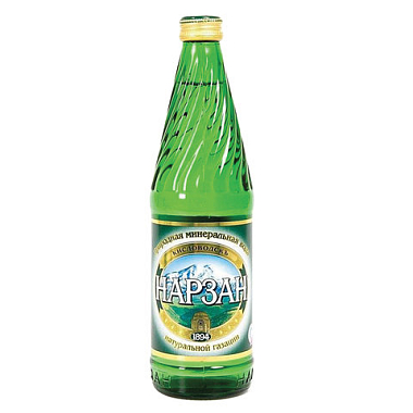 Купить Нарзан 0,5 литра вода лечебно-столовая газированная стекло