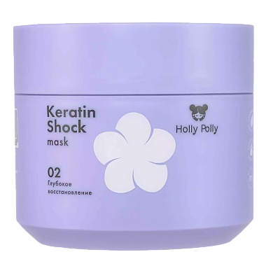 Купить Holly Polly Keratin Shock 300 мл маска для волос восстанавливающая