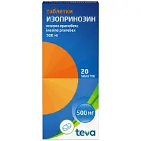 Купить: Изопринозин 500 мг 20 шт таблетки