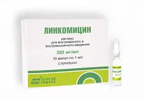 Купить: Линкомицин 30 % 1 мл 10 шт раствор для внутривенного и внутримышечного введения ампулы