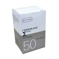 Купить: Глюкокард Сигма 50 шт тест-полоски к глюкометру