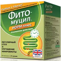 Купить: Фитомуцил Норм Плюс 6 г 25 шт порошок для приготовления раствора для внутреннего применения