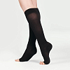 Купить НикаМед чулки до колена компрессионные 2 класс размер 4 черные с открытым мыском