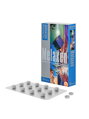 Купить Мелаксен 3 мг 24 шт таблетки покрытые пленочной оболочкой