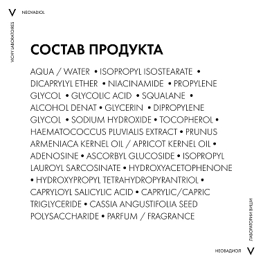 Купить Vichy Neovadiol  30 мл антивозрастная сыворотка для лица с ниацинамидом и витамином С 5 действий