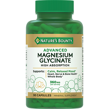 Купить Nature's Bounty Глицинат магния 90 шт капсулы