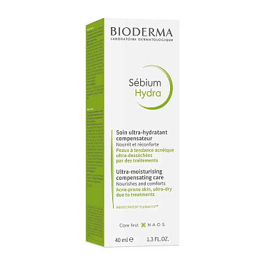 Купить Bioderma Sebium Hydra 40 мл крем для пересушенной воспаленной кожи увлажняющий