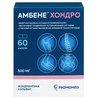 Купить: Амбене Хондро 500 мг 60 шт капсулы