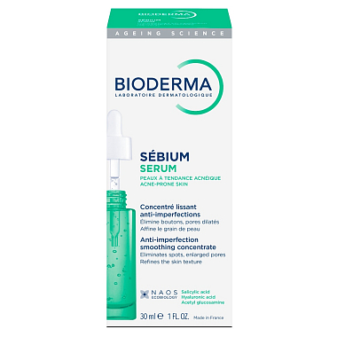 Купить Bioderma Sebium 30 мл сыворотка против несовершенств,постакне и морщин