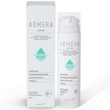 Купить Адмера 200 мл лосьон для ухода за сухой чувствительной кожей лица и тела 0+