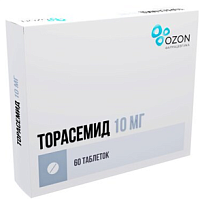 Купить: Торасемид 10 мг 60 шт таблетки