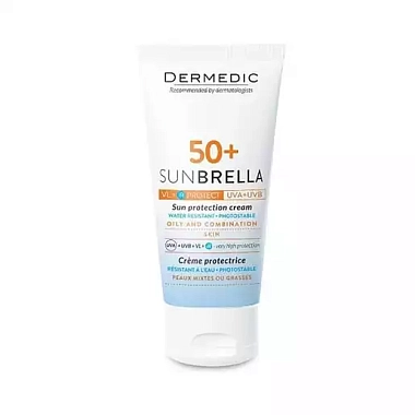 Купить Dermedic Sunbrella SPF 50+ 50 г крем для жирной и комбинированной кожи солнцезащитный