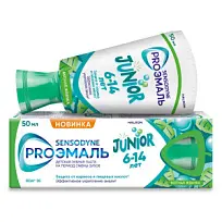 Купить: Sensodyne ProЭмаль Junior 50 мл паста зубная для детей 6-14 лет мятная жвачка