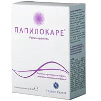 Купить: Папилокаре 5 мл 7 шт гель интимный канюли однодозовые