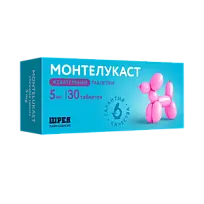 Купить: Монтелукаст 5 мг 30 шт таблетки жевательные