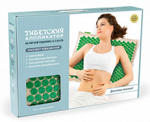 Купить: Иппликатор Кузнецова Тибетский 41 см x 60 см 1 шт на мягкой подложке зеленый