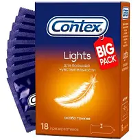 Купить: Contex Lights 18 шт презервативы особо тонкие