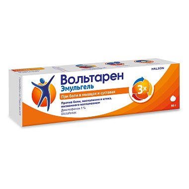 Купить Вольтарен Эмульгель 1 % 50 г гель для наружного применения