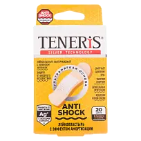 Купить: Teneris Antishock 20 шт пластырь бактерицидный с ионами серебра на полимерной основе