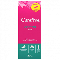 Купить: Carefree Cotton Fresh прокладки ежедн №20 с легким свежим ароматом  экст хлопка