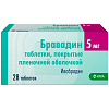 Купить Бравадин 5 мг 28 шт таблетки покрытые пленочной оболочкой