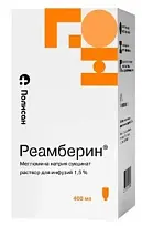 Купить: Реамберин 1,5 % 400 мл раствор для инфузий