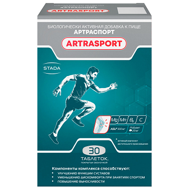 Купить Артраспорт 1400 мг 30 шт таблетки покрытые оболочкой