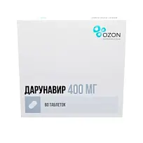 Купить: Дарунавир 400 мг 60 шт таблетки покрытые пленочной оболочкой