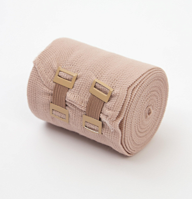 Купить Kinexib 7,5 см х 3 м бинт эластичный бежевый с застежкой