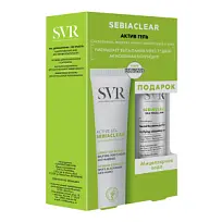 Купить: SVR Sebiaclear Active набор для лица для чувствительной смешанной жирной кожи 40 мл гель против несовершенств + 75 мл вода мицеллярная