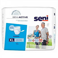 Купить: Seni Active 10 шт подгузники-трусы размер XL 6 капель