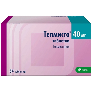 Купить Телмиста 40 мг 84 шт таблетки покрытые пленочной оболочкой