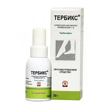 Купить Тербикс 1 % 30 г спрей для наружного применения