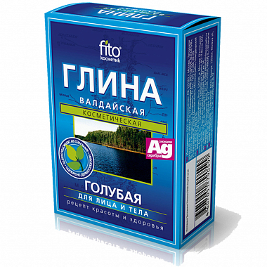 Купить Глина Валдайская 100 г порошок голубая