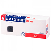 Купить: Диротон 10 мг 56 шт таблетки