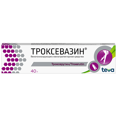 Купить Троксевазин 2 % 40 г гель для наружного применения