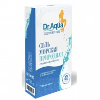 Купить: Dr.Aqua 250 г 3 шт соль для ванн морская ароматная природная фильтр-пакеты